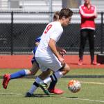 William Nelson goes on the attack for Coupeville.(Photo by John Fisken)