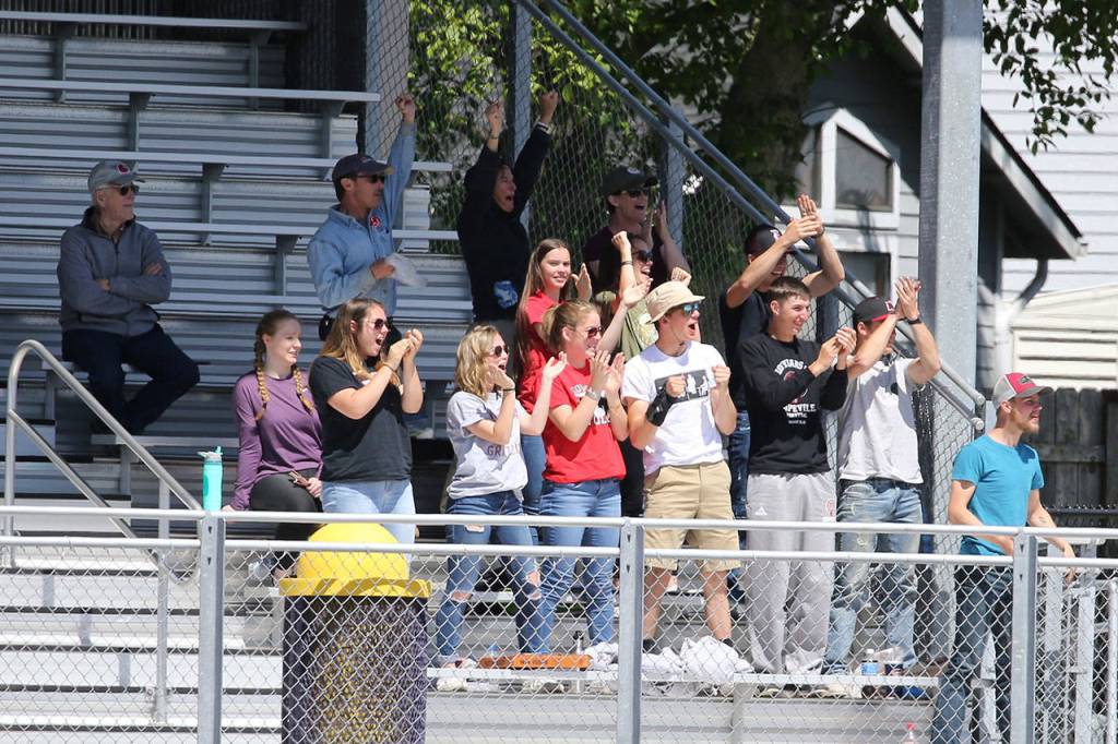 The Coupeville crowd responds to a Wolves goal.(Photo by John Fisken)