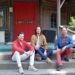 Photo by Rick Chapman                                New owners of Central Whidbeys historic Captain Whidbey Inn are, from left, Matt French, his brother, Mike, and Eric Cheong. The three take a break on the inns porch. For the full story, see page A9 of todays Whidbey News-Times