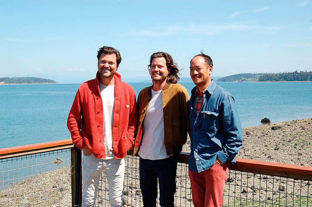 Photo by Rick Chapman                                Were obsessed with improving the waterfront and dock at the Captain Whidbey Inn say Matt French (left), Mike French and Eric Cheong.
