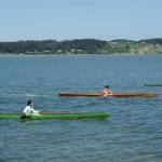 Photo by Maria Matson/Whidbey News-Times                                The Penn Cove Water Festival featured a day-long canoe competition, starting with single-woman races and ending with 11-man races.