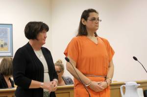 Photo by Jessie Stensland/Whidbey News-Times                                Jonathan Lexzi Zupan appears in Superior Court with attorney Margot Carter Monday for a sentencing hearing.