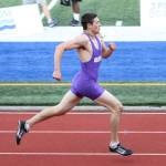 Mac Nuanez takes third in the 400 meters, good for a spot in the state meet.(Photo by John Fisken)