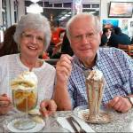 Photo submitted                                Zonna and Don Thomas are photographed eating ice cream. Zonna was murdered by her sister, Linda Thomas of Clinton.