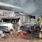 Fire destroys recreational vehicle, Rolling Hills shop