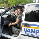 Photo by Dave Felice / Whidbey News Group                                Jaimy Brown of Clinton is one of the many people who use Island Transits van pool program.