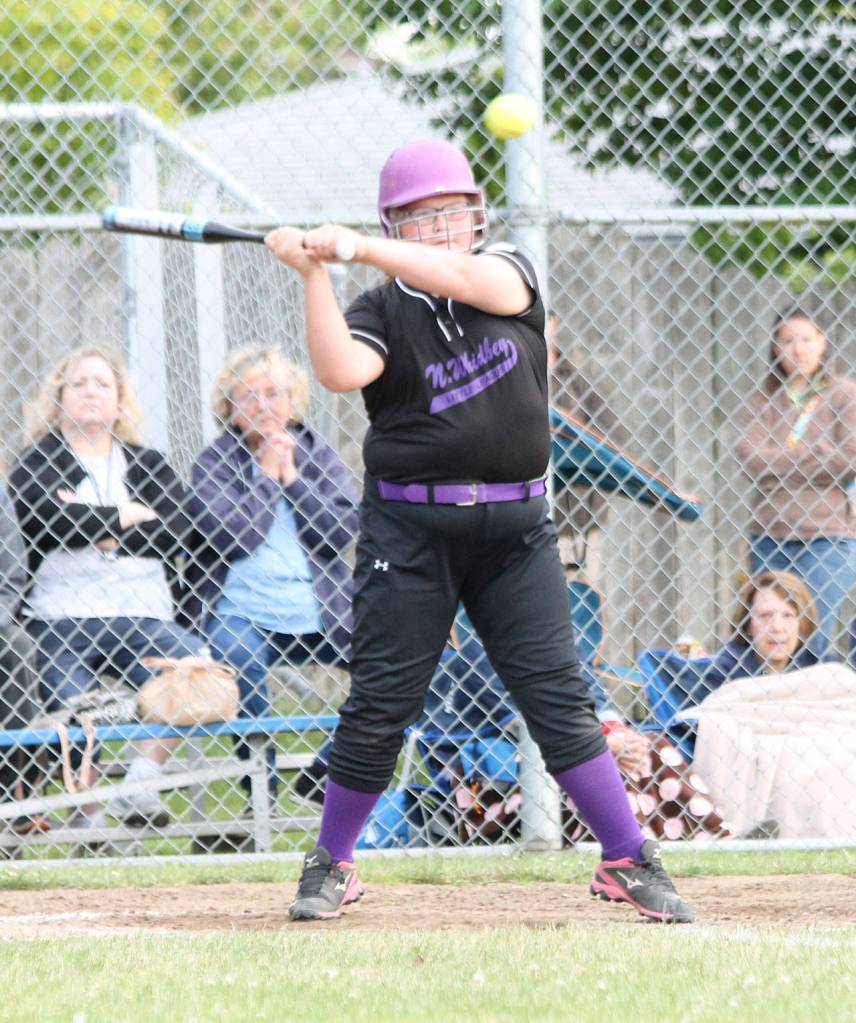 Bat Buster Paisley Place likes the high ones.(Photo by Jim Waller/Whidbey News-Times)