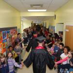 Coupeville High School seniors celebrate at the annual end-of-year parade