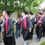 Coupeville High School seniors celebrate at the annual end-of-year parade