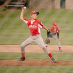 The Angels Tristin Hamblin throws in relief in the championship game.(Submitted photo)