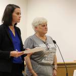 Photo by Jessie Stensland / Whidbey News-Times.                                Florida resident Dale Mickler appears in Island County Superior Court Monday with attorney Morgan Gierhart.