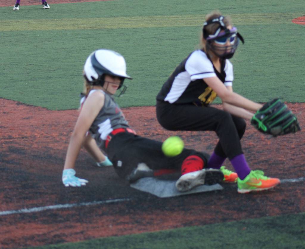 Central Whidbeys Mia Farris (runner) and North Whidbeys Lilly Norman.(Submitted photo)