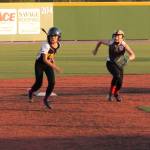 North Whidbeys Adyson Morales (runner) and Central Whidbeys Taylor Brotemarkle.(Submitted photo)