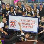The district champion North Whidbey 9-11 softball team.(Submitted photo)