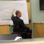 Photo by Jessie Stensland / Whidbey News Group                                Island County Chief Criminal Prosecutor Eric Ohme gives closing arguments to a jury in the vehicular homicide trial of Jeromy LAdwig.