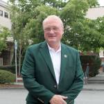 Photo by Jessie Stensland/ Whidbey News-Times                                Island County Sheriff Mark Brown is grand marshal in this years Fourth of July Parade.
