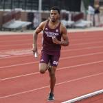 Dejon Devroe helped Mississippi State University set a school record in the 4x800 relay this year. (Photo courtesy of MSU Athletics)