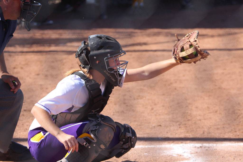 Lexie Findley is a back-up catcher for California Lutheran University. (Photo courtesy of CLU Athletics)