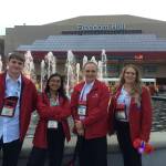 Oak Harbor High School filmmaking students Skyler George and Tia Fernandez attended the SkillsUSA national final competition in Louisville, KY along with Oak Harbor High School video teacher Chris Douthitt and culinary teacher Mary Arthur.