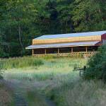 Photo by Robert Pennington/Rhizome Design.                                An old barn at the Donald Borgman Nature Preserve on North Whidbey is lit up at sunrise. The farm property has been in Donald Borgmans family since the late 1800s.