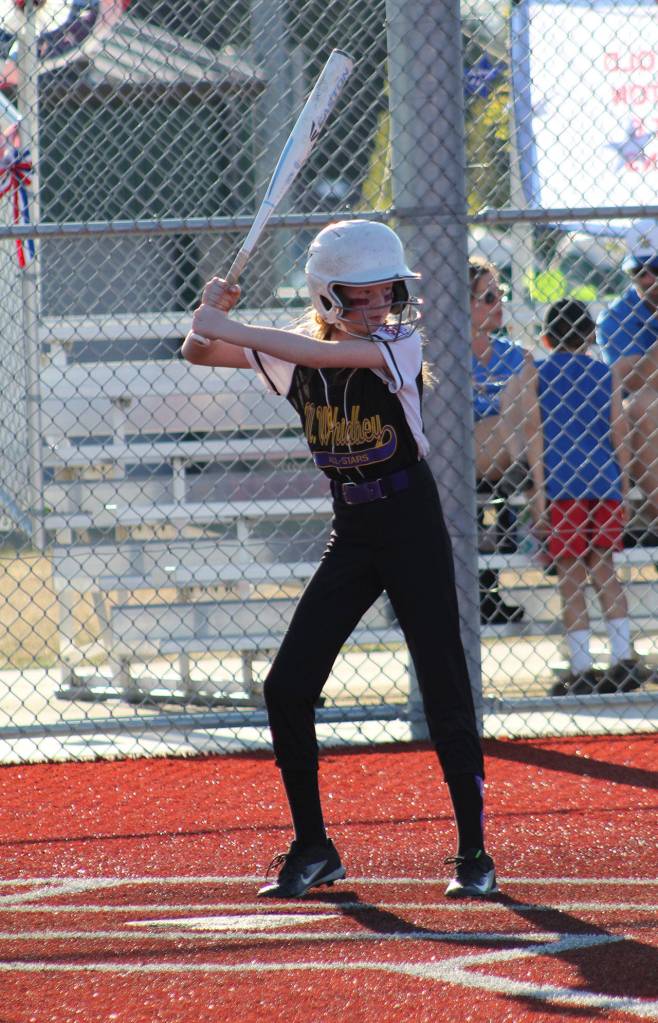 Katherine Ferrel prepares to attack the pitch.(Photo courtesy of Liz Davis)