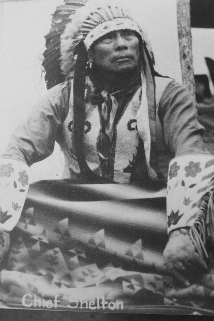 Snohomish Chief William Shelton, born on Whidbey Island in 1868, was known for carving story poles, which differ in style from totem poles. Photo provided