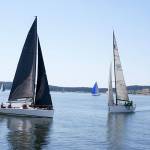 Sail boats compete in the Whidbey Island Race Week regatta.                                Photo by Emily Gilbert / Whidbey News Group