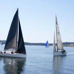 Sail boats compete in the Whidbey Island Race Week regatta.                                Photo by Emily Gilbert / Whidbey News Group