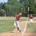 Cody Roberts runs down a pop-up.(Photo by Karen Carlson)