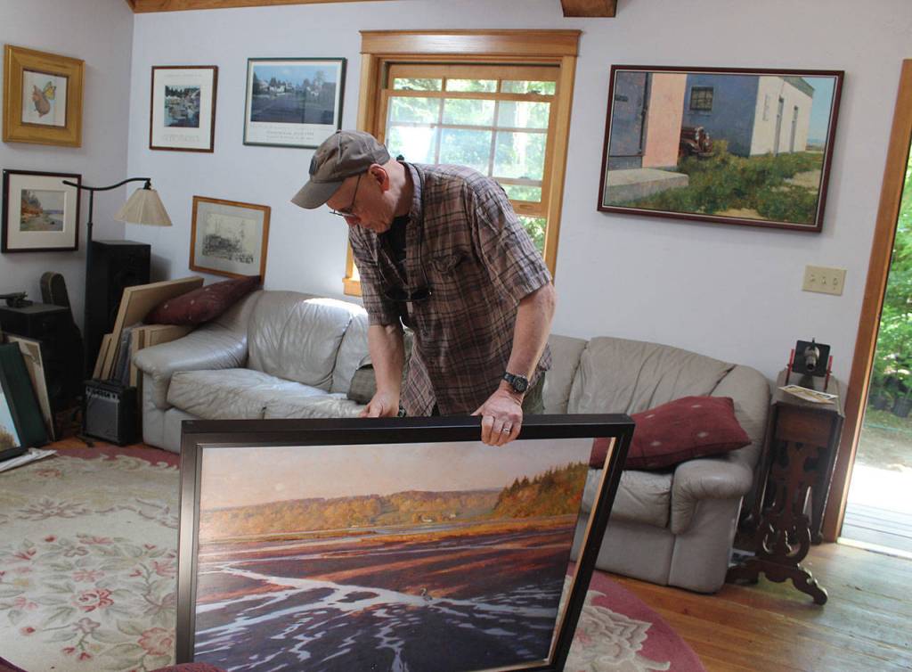 Painter Pete Jordan spent the past four months painting two dozen pieces of art for his first show at Museo in Langley.The reception is 5 to 7 p.m. Saturday, Aug. 4.
