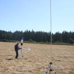 Donald Ridlon gets ready to launch a glider, which club members say is used to teach new fliers how to control the plane. Photo by Abigail Gilbert.