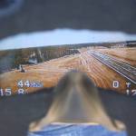 Photo by Abigail Gilbert.                                Some of the planes have video cameras that show the grounded pilots a birds-eye view of the island.