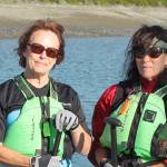 Pennie Rees, left, and Cathie Harrison won two medals at the Dragon Boat World Championships last month. (Photo by Jim Waller/Whidbey News-Times)