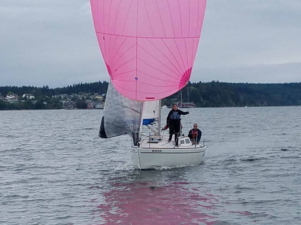 Yeah Dogg catches some wind during this weeks race.(Photo by Erik Mann)