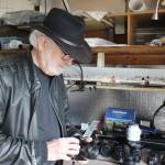Coupeville photographer Denis Hill, known for his panoramic images of Ebeys National Reserve, is also part of the 15th Annual Artists Summer pen Studio Tour (Photo by Patricia Guthrie/Whidbey News Group)<address> </address>