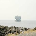 Photo by John Fisken                                A ferry headed to the Coupeville landing emerges out of smoky haze thats blanketed the area.