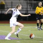 Danielle Lonborg is the only returning senior letter winner on the young Oak Harbor soccer team. (Photo by John Fisken)