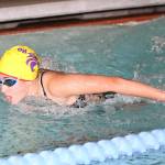 Caitlin Dennen is one of the returning letter winners for the Oak Harbor swim and dive team. (Photo by John Fisken)