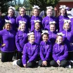 The 2018 Oak Harbor fall varsity cheer team  front row, left to right: Brittany McCollough, Danalin Matro, Asya Pressley; second row: Issis Foster-Suyat, Hannah Rogers, Kalayna McIntyre, Morgan Roundy, Haley Thompson; back row: Jada Jones, Emily Stanek, Audrey Moyes, Makayla Benavides, Chelsea Lonborg, Krystal Wyum, Alyssa Carlon; not pictured: Kayli Benedetto, Valerie Wylie, Annaliza Toliniu. (Photo by John Fisken)