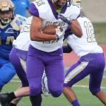 Aaron Martinez breaks through the line in Fridays win.(Photo by John Fisken)