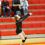 Zoe Trujillo passes for the Wolves.(Photo by John Fisken)