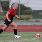 Avalon Renninger advances the ball for Coupeville.(Photo by John Fisken)