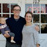 Photo by Maria Matson / Whidbey News Group.                                Joe and Jessie Gunn with their 10-month-old daughter, Margot.
