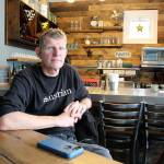 Restaurant owner and chef Andreas Wurzrainer, of Christophers on Whidbey, will prepare special dishes with produce from Bells Farm for Whidbey Island Grown Week, which aims to promote local businesses, farms and products. Photo by Laura Guido/Whidbey News Group