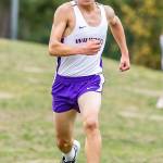 Ralph Ramier heads to the finish line in 15th place, second among Oak Harbor boys.(Photo by John Fisken)