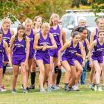 The Wildcats girls get ready to hit the course.(Photo by John Fisken)
