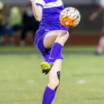 Danielle Lonborg corrals the ball in Thursdays match.(Photo by John Fisken)