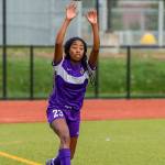 Jessica Vester completes a throw-in.(Photo by John Fisken)