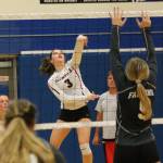 Maya Toomey-Stout (3) supplies some offense for Coupeville.(Photo by Jim Waller/Whidbey News-Times)