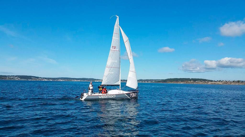 Vertigo competes in the Cline Regatta this weekend. (Photo by James McAlpine)